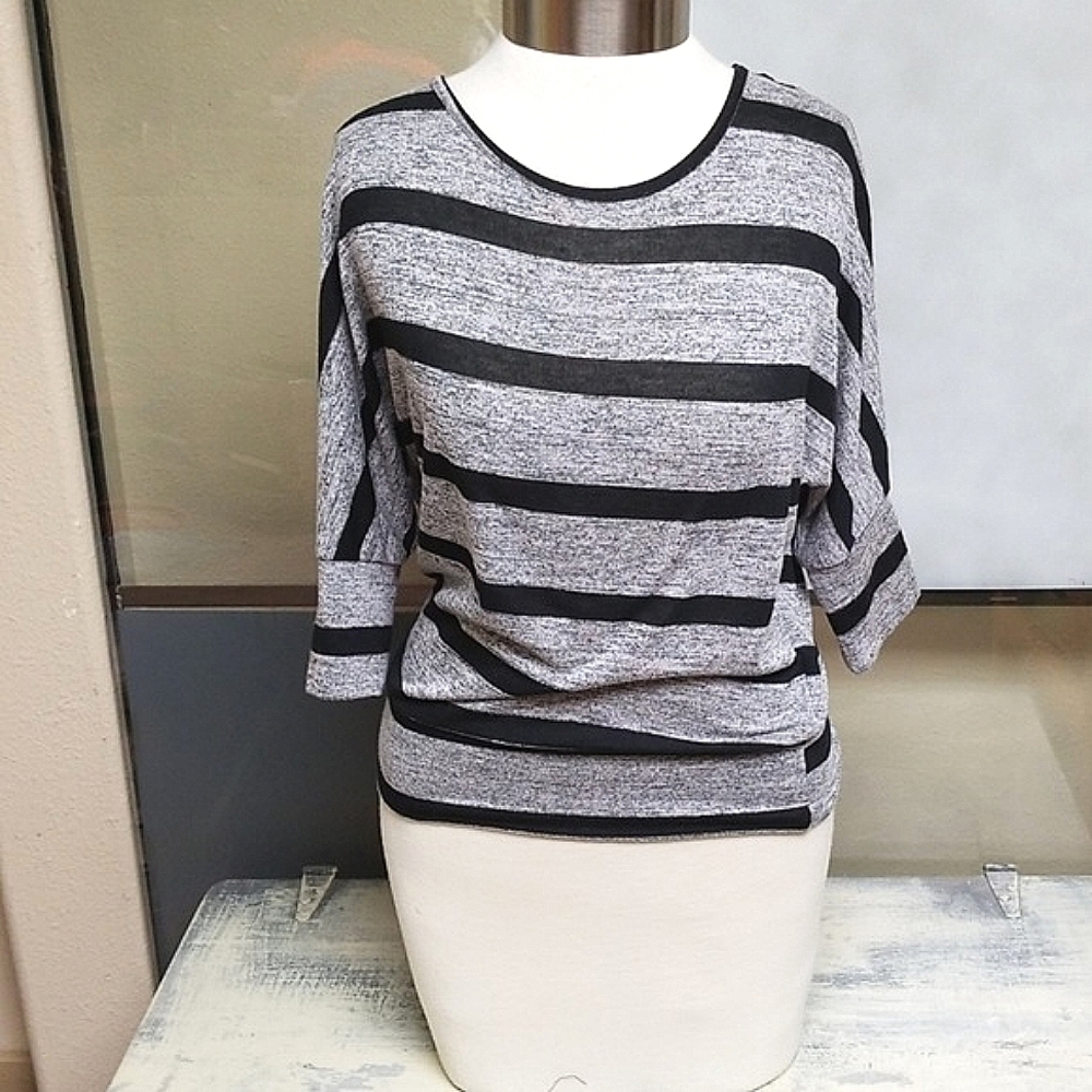 Striped lace top